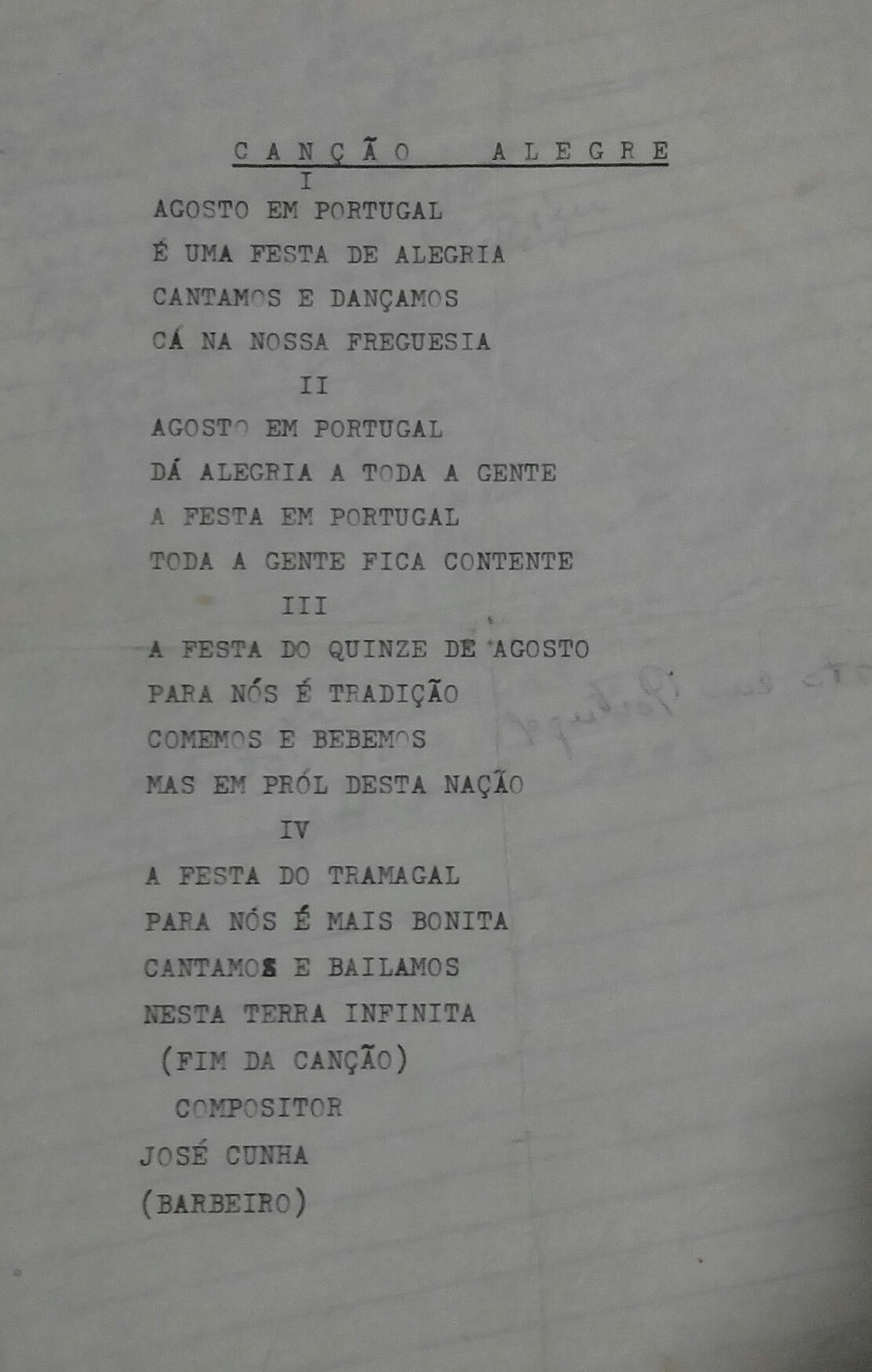 Zé Cunha - Poema